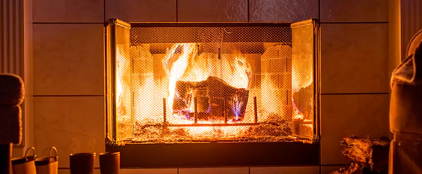 Mendota Hearth Landscape Fireplace Installation in Northport, Alabama