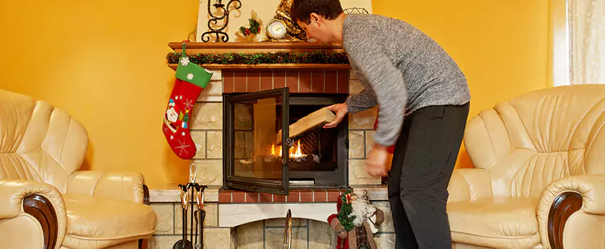 Rusted Metal Fireplace Restoration in Northport, Alabama